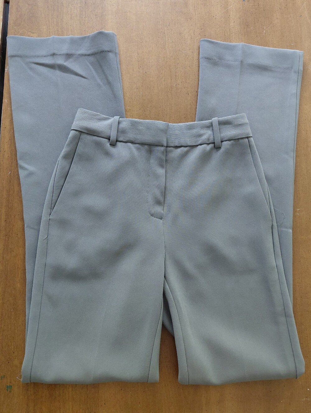 ARITZIA BABATON Publish Pants Trousers Bootcut Office Pants Olive Green Size 00